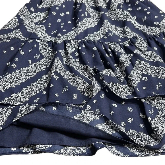 Y2K NWT Nanette Lepore tie wrap collar,tiered,puff sleeve,floral,dress,sz 4, - Picture 12 of 15